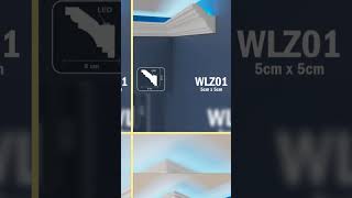 LED Coving for Ceilings Cornice XPS Extruded Polystyrene WLZ01