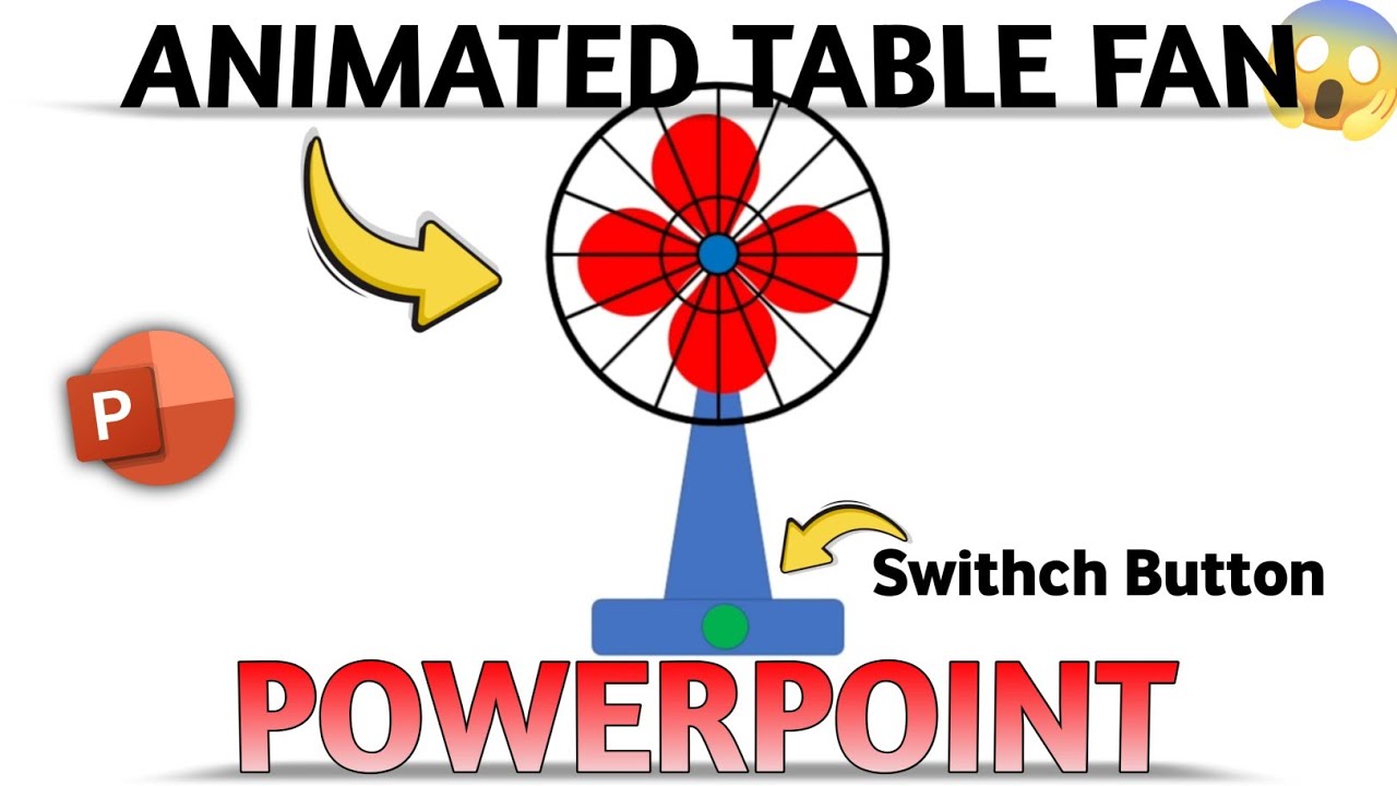 😱How To Make Animated Table Fan in Powerpoint। Powerpoint Animated ...