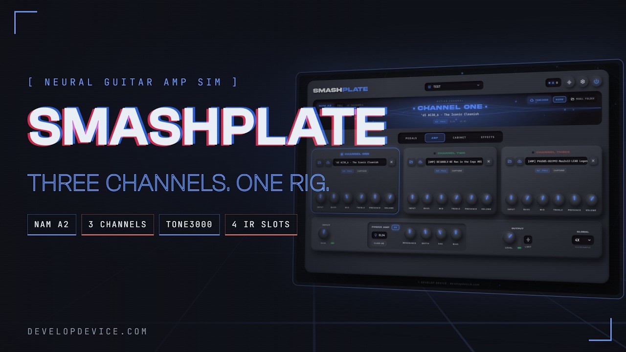 SMASHPLATE: Neural Guitar Amp Simulator Plugin