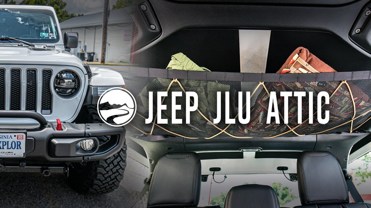 Jeep JLU Attic - Overhead Storage - YouTube