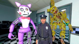 АНИМАТРОНИКИ ПУГАЮТ ОХРАННИКА FNAF COOP ► Garry&#39;s Mod