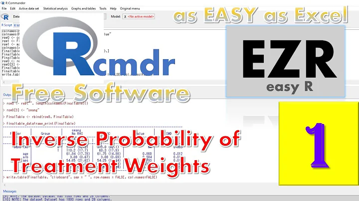 Inverse Probability of Treatment Weighting Part1 Computing Propensity Score