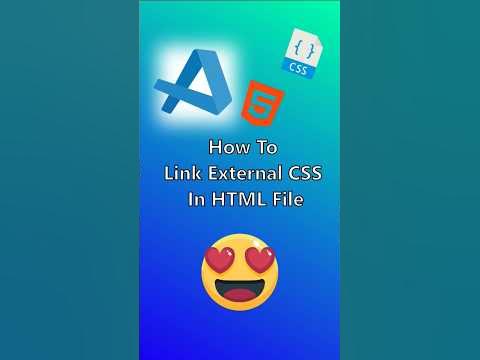 How to Link in External CSS File in HTML File 🚭 #shorts #short #website ...