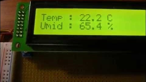 Temperatura e Umidità con sensore DHT22