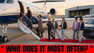 TOP 7 BTS Members Most Often Seen Flying on Private Jets! Update