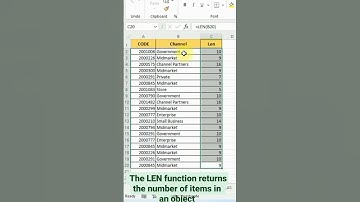 Excel LEN Formula: Count Characters with Precision!#Excel #LENFormula #CharacterCount #DataAnalysis