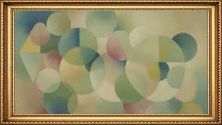 Soft Geometric Shapes | Framed Modern Abstract Painting 4K (1 Hour Relaxing Background) screenshot 5