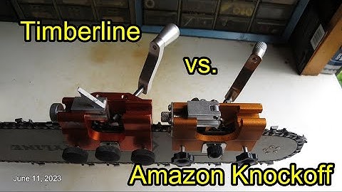 ACTUALLY TESTING! Timberline Chainsaw Sharpener vs  Amazon Knockoff Sharpener