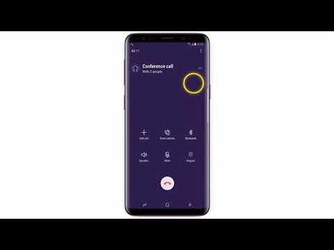 Samsung Galaxy S9에서 전화 회의를 하는 방법