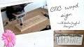 Video for CNC wood sign making machine