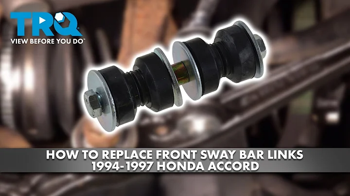 How to Replace Front Sway Bar Links 1994-1997 Honda Accord