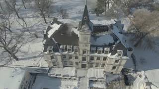 Winterflug Drohne - Schloss Schönefeld Leipzig