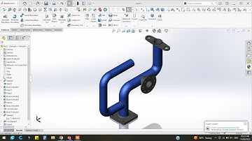 ✅Solidworks piping and routine - How to make Piping and flange connections.