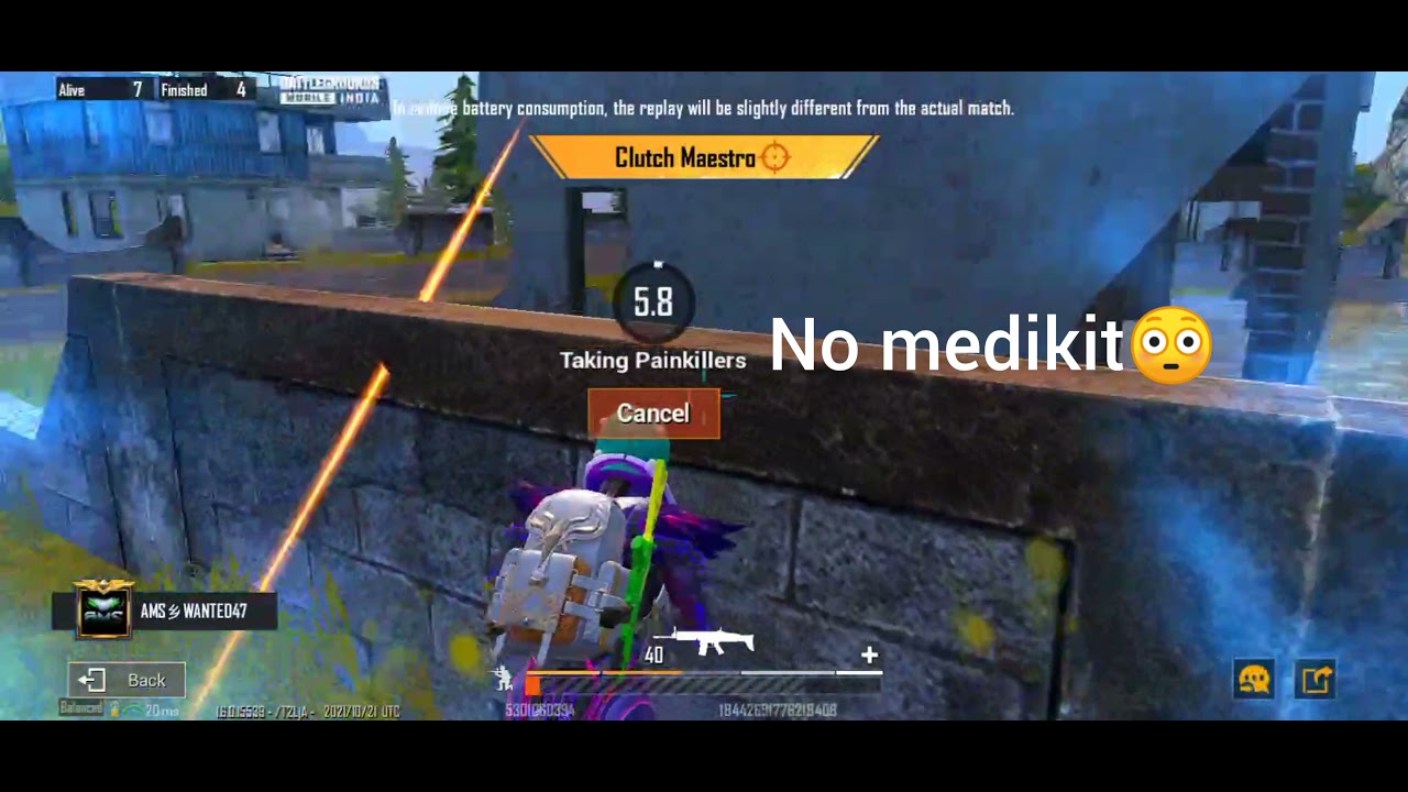 1v1 zone out fight 😳 no med,no bantage😅|AMS WANTED|pubg bgmi
