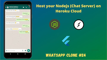 NodeJs - Host your Nodejs (Chat Server) on Heroku Cloud || Free Tier || WhatsApp clone #24