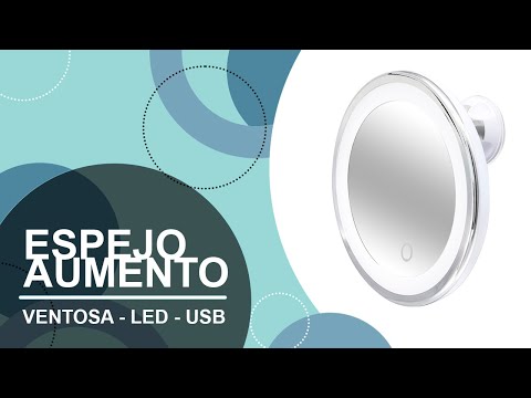 Espejo aumento LED para baño 