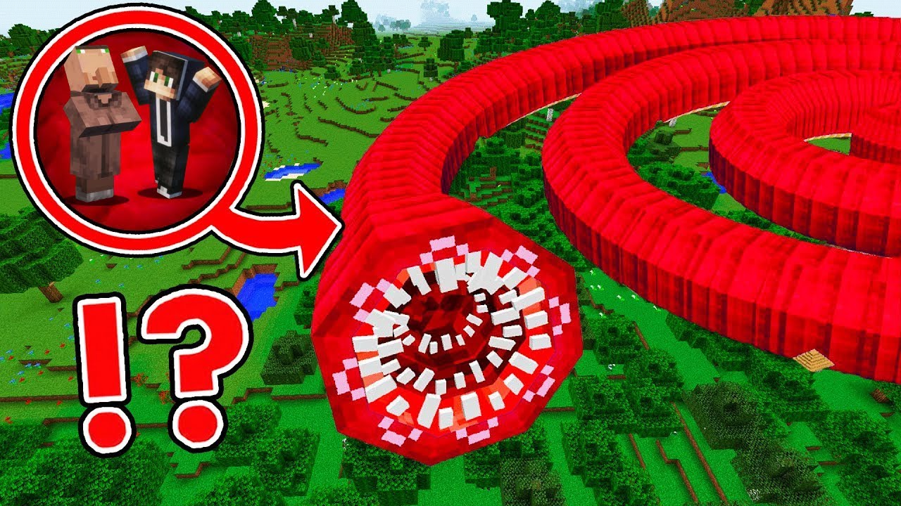 Usao Sam Unutar Najduzeg Krvavog Crva u Minecraftu