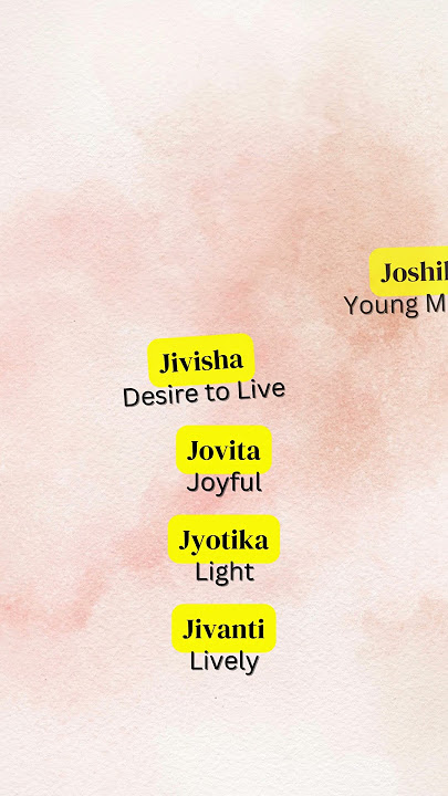 15 Indian Unique Baby Girl Names Starting With Letter 'J' with Their Meaning | Nikita Ki Duniyaa