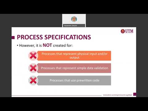 Lecture Video Topic 4 (Analysis Process) : Part 2-1 Process Specification (Introduction)