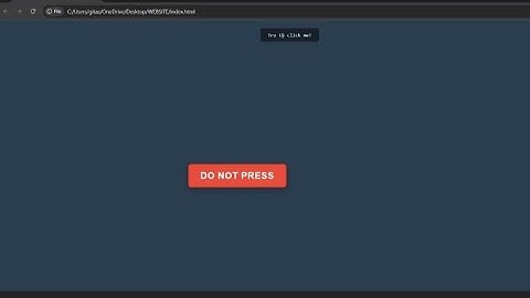 Creepy Shy Button | html css javascript project with source code | 