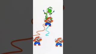 "The Super Mario Galaxy" Yoshi and Mario 😄 #supermario #ytubeshorts #yoshi #marioart