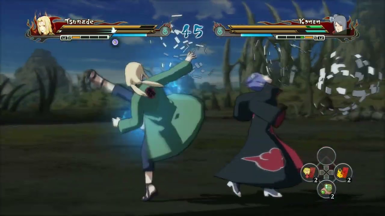 Tsunade vs Konan - Naruto Shippuden Ultimate Ninja Storm Revolution