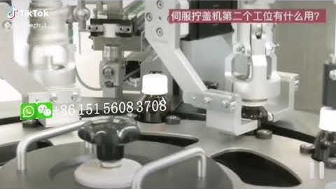 Automatic Servo Motor Rotary Screw Capping Machine Auto Feeding lids High speed filling machine