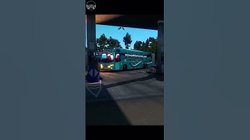 Volvo Bus Entry at Petrol pump 😎😘 #shorts