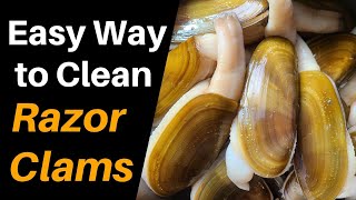 Easy Way to Clean Razor Clams