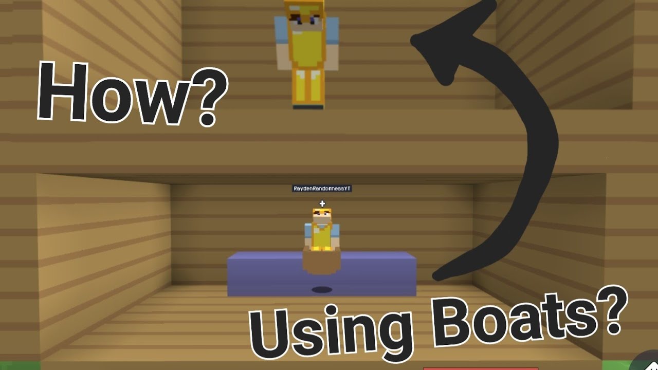 How to make a SECRET EXIT in bloxd.io using boats?