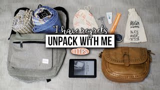 How to travel with just one bag | MINIMALIST Unpack With Me