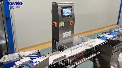 High Precision Packaging Box Checkweigher Inline Checkweigher with Rejection