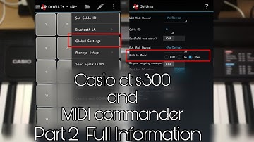 Casio ct s300 connect with MIDI Commander mobile app {ALL CASIO SERIES SAME PROCESS)