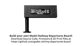 Model Railway Departures Board (Real UK Rail / Bus information)