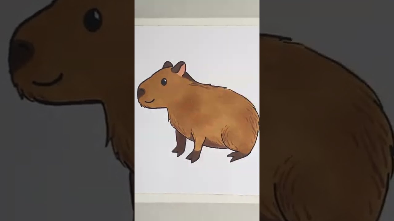 Esse vídeo é pra quem sempre quis aprender a desenhar uma capivara! #T