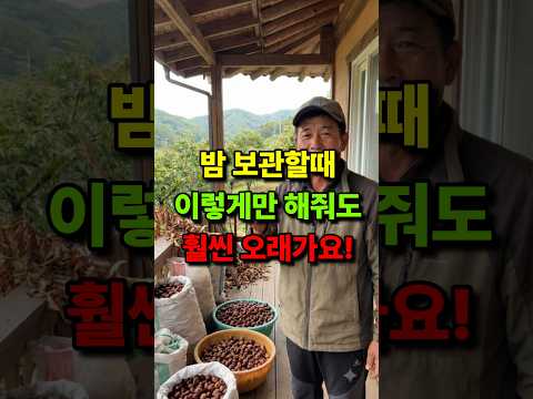 밤 보관할때 대충 냉장고에 넣어두지마세요 thumbnail