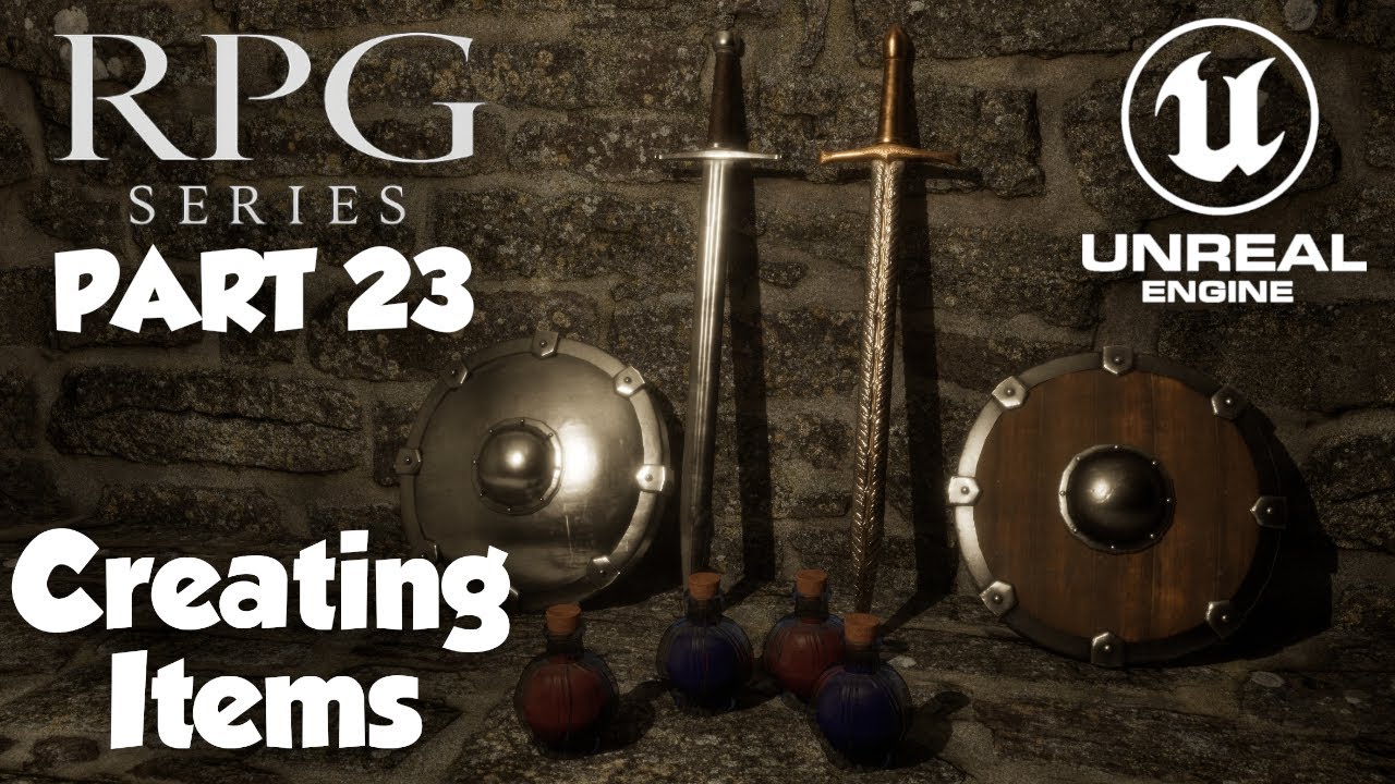 RPG Series Part 23 | Creating Items In Data Table | Inventory Part 3 ...