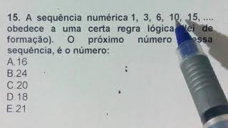 1 QUESTÃO DE CONCURSO DE MATEMÁTICA RESOLVIDA - BR ( Questão 15)
