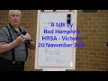 Hrsa talks  20 november 2021  rod humphris