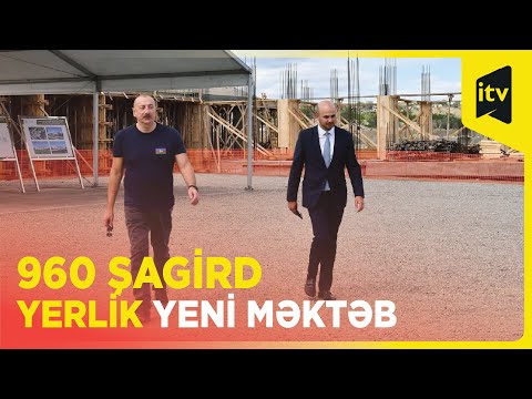 Cəbrayıl şəhərində yeni məktəb binasının tikintisi sürətlə davam edir