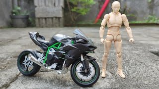 Unboxing of Kawasaki Ninja H2R Bike | Diecast Bike | Scale Model Bike |