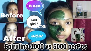 Perbedaan Masker Spirulina 1000 per pcs VS 5000 per pcs