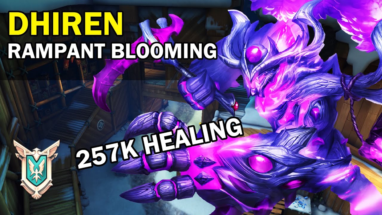 257K Healing Dhiren Paladins Competitive Pro Player RAMPANT BLOOMING YouTube