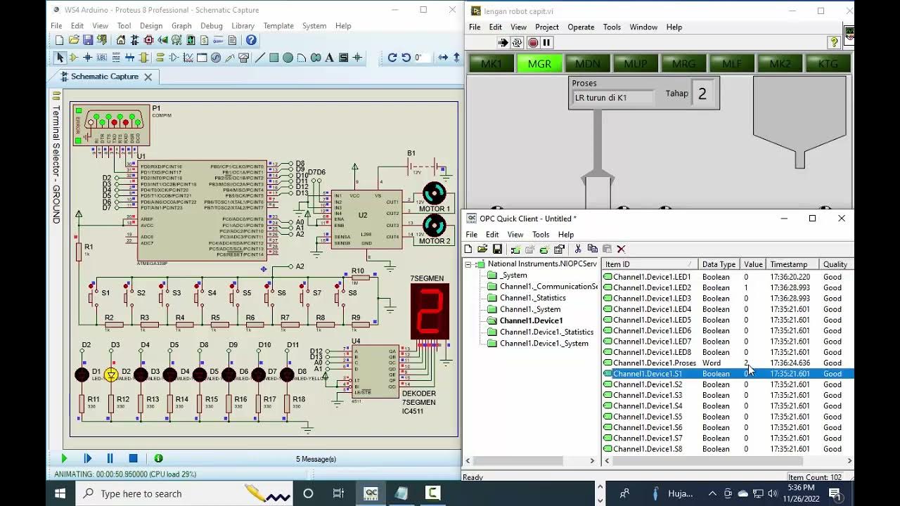SCADA LabVIEW - contoh sederhana - YouTube