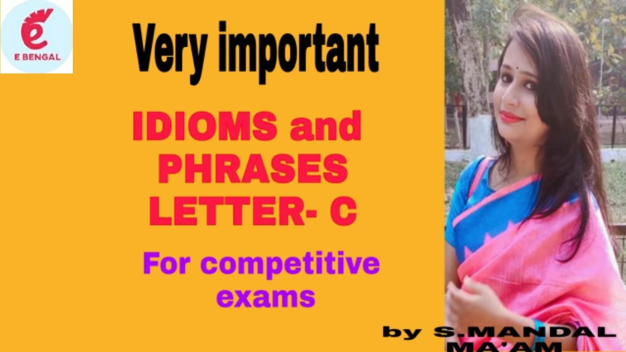ENGLISH Idioms And Phrases For Competitive Exams YouTube