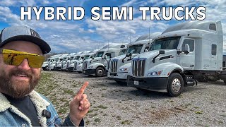 We Bought 14 Hybrid Electric Peterbilt Semi Trucks!