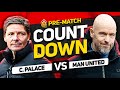 Countdown to kick off crystal palace vs man united