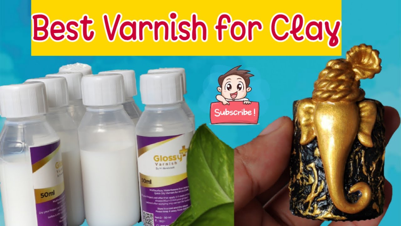 Comparing some popular gloss varnish that help seal and protect air dr, mod  podge on clay