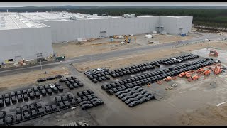 Сотни Tesla Model Y замечены на Gigafactory Berlin