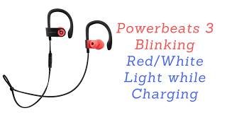 beats wireless earbuds red and white light